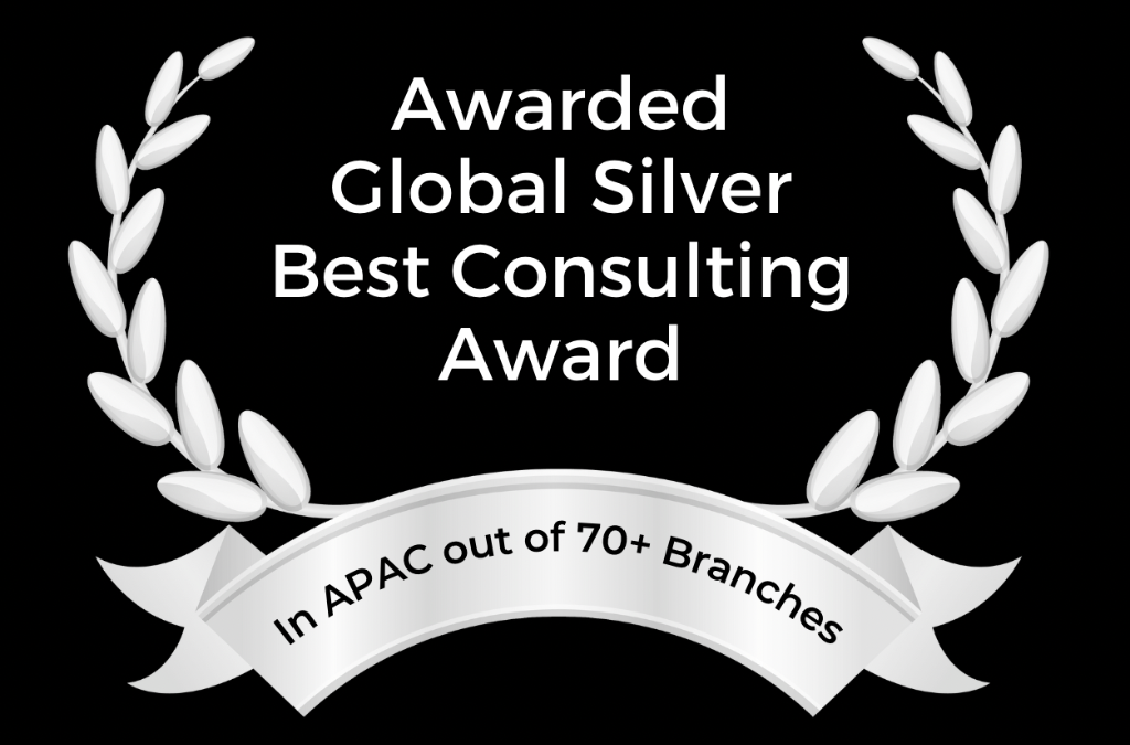 Awarded Global Silver Best Consulting Award - 180 DC IIT Kharagpur